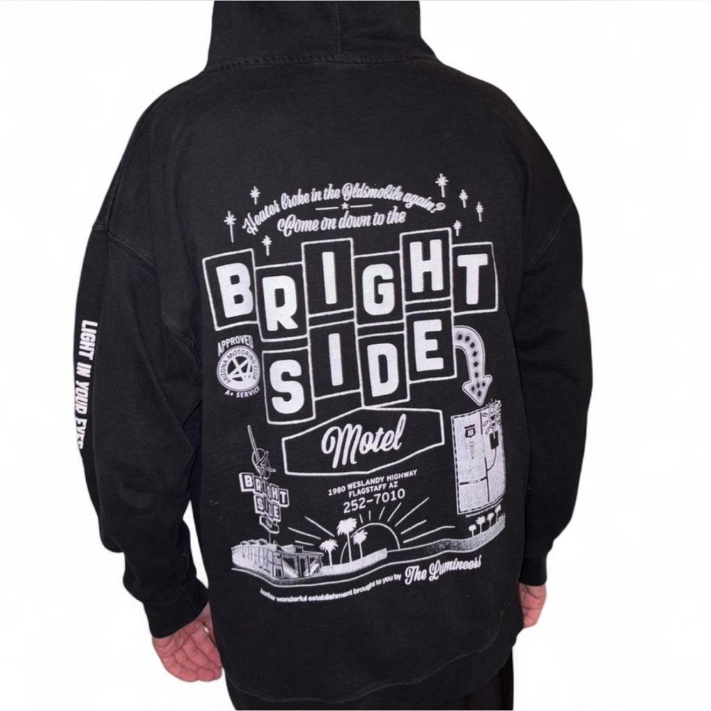 Black Graphic Hoodie